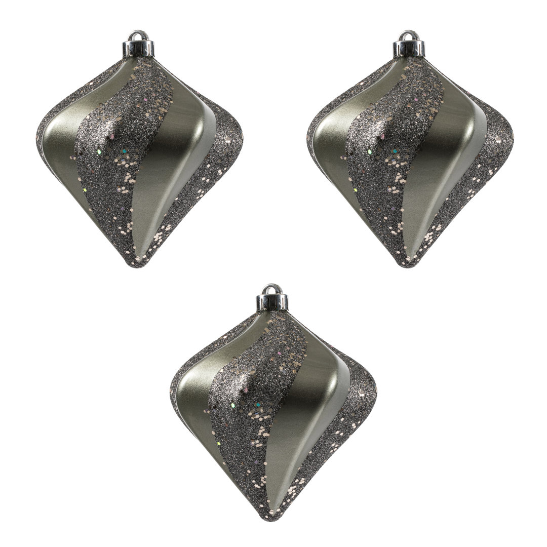 Swirl Diamond UV Candy Christmas Ornament The Holiday Aisle® 