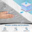Surmatelas chauffant en mousse viscoélastique Abelhard
