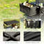 Beach 117*55*98 cm Steel 1 Piece Folding Wagon Black with Overhead Canopy