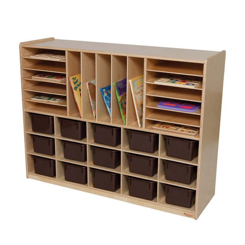 Rangement naturel avec plusieurs espaces naturels (15), Brun, Oui
