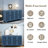 Hefter Modern Style Sideboard with Superior Storage Space, Hollow Door Design and 2 Adjustable Shelves,buffet cabinet,sideboard-1729146581