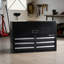 Armoire à outils, armoire à outils en métal à 6 tiroirs à 3 niveaux, poignée de transport, glissières à roulement à billes, revêtement thermolaqué noir, convient au garage, à l'entrepôt, à l'atelier