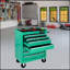 Chariot à outils multifonctionnel avec 7 roulettes - Vert