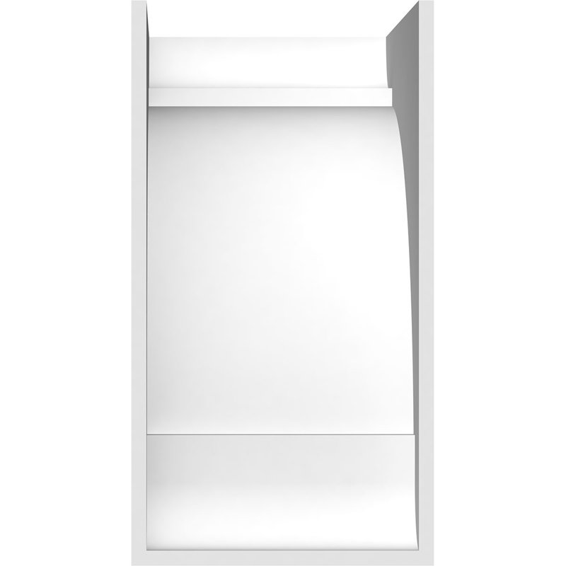 Corbeau standard en PVC de qualité architecturale standard, H 14 po x l 7 po x P 10 po