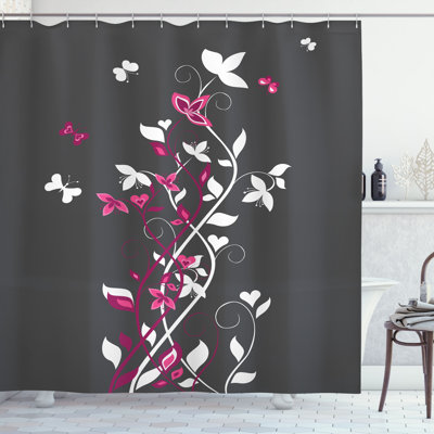 Rideau de douche simple Leslie Tree