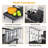 Stainless Steel Dish Drying Rack,Extra Large Capacity Dish Drainer,Extendable Dish Rack with Wine Glasses,Plate Rack