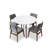 4 - Person Solid Wood Solid Wood Top Four Leg Dining Set