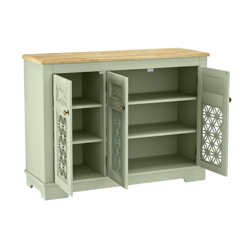 Storage Sideboard, Brown/Green