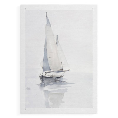 Misty Harbor II - Impression sur toile seulement - NON-CADRE