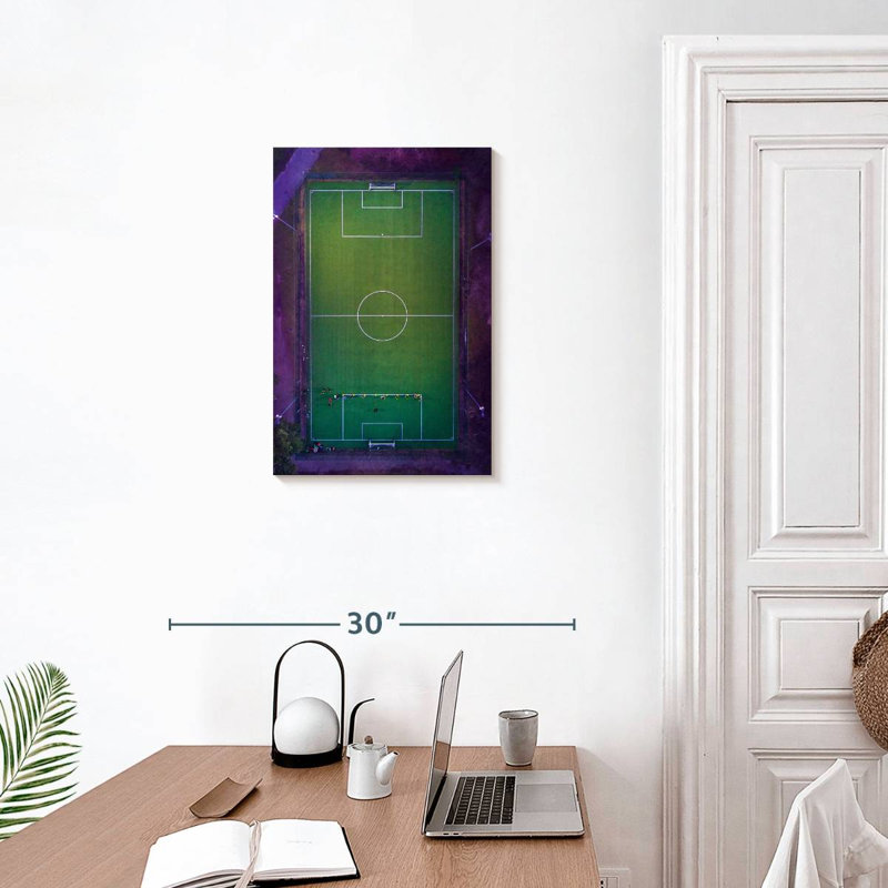 Sireci Soccer Stadium From Above, 24" H x 16" W
