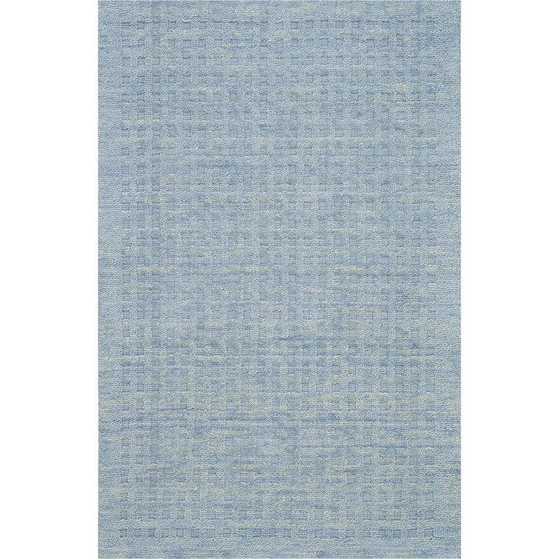 Tapis bleu fait à la main Ardell, Rectangle 3 pi 9 po x 5 pi 9 po