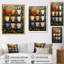 «Red Blue Boho Morning Coffee Cups III», impression d'art mural café-1734123289-1734123300