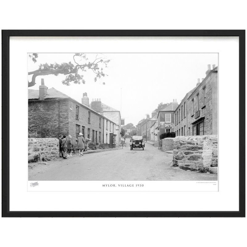 Mylor, Village 1930 1 Piece Single Picture Frame Wall Art, 28cm H x 36cm W x 2.3cm D