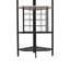 5-Tier Corner Wine Rack with Glass Holder