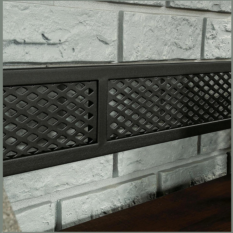 Hutch with Concealed Compartments, Brown finish