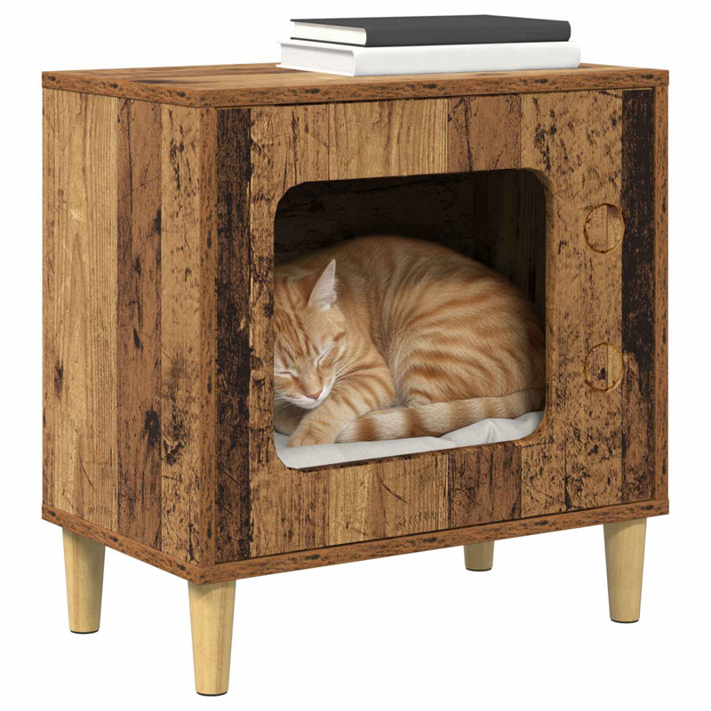 52cm H Cat Tree, Old Wood