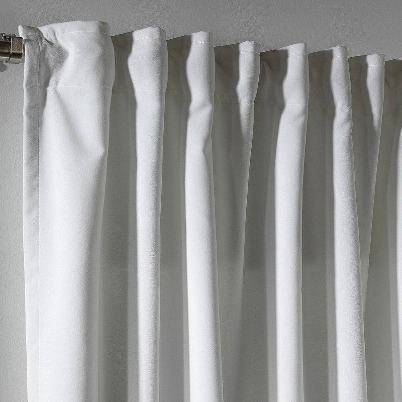 Soft Touch Velvet Kitchen Valance, 75 W x 60 D cm, 11 White