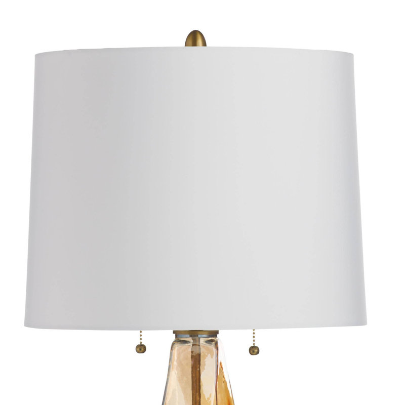 Scylla Table Lamp, Amber Luster