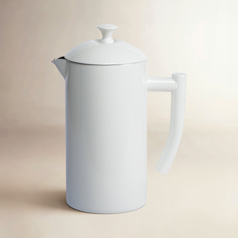 Cafetière à piston 34 oz Frielling, Blanc neige