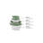 Durable Plastic Bowl Set (4 Pieces), Green, Includes 5.3 x 5.3 x 2.4 in (450 ml), 6.5 x 6.5 x 2.8 in (800 ml), 7.7 x 7.7 x 3.5 in (1500 ml), 9.1 x 9.1 x 3.9 in (2500 ml) | Dishwasher Safe, Ideal for Meal Prep & Serving-749416518