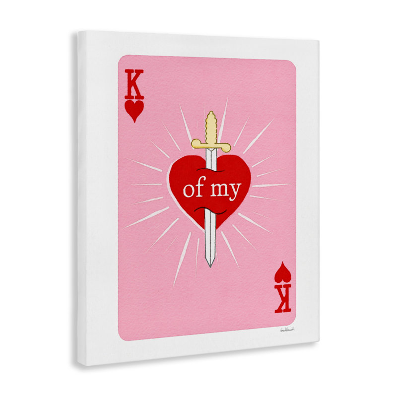 «King of My Heart Sword Canvas», conception par Amanda Greenwood, 30" H x 24" W