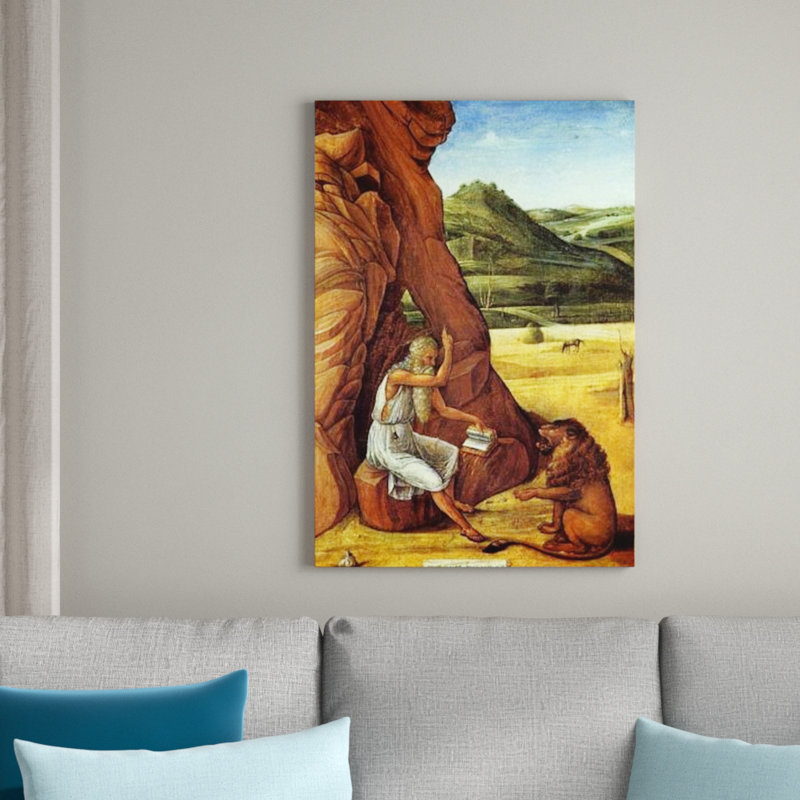 'Jerome in the Desert' Painting Print