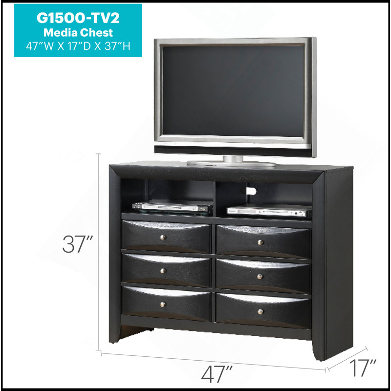 Commode média Marilla, Noir