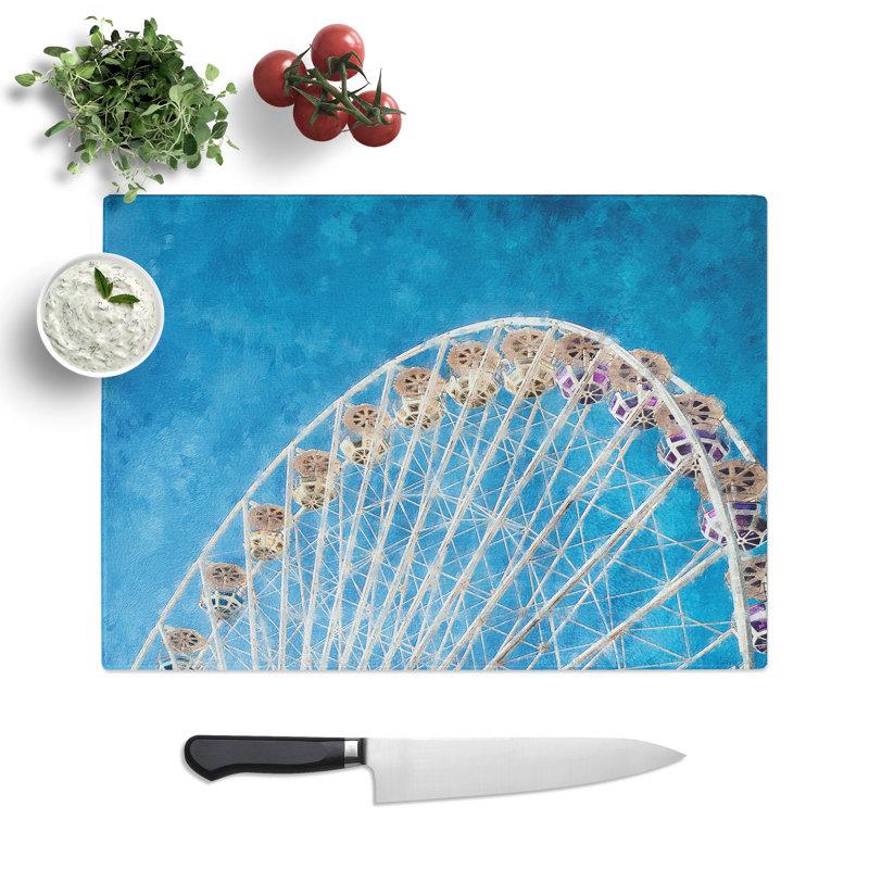 Ferris Wheel Vol.4 Painting Chopping Board, 28.5cm W x 39cm L
