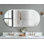 Rithi Long Oval Flat Wall Mirror