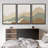Multicolor Geometric Wave Abstract Mountain Landscape Wall Art Framed Canvas 3 Piece Painting Print-73380020-119018228