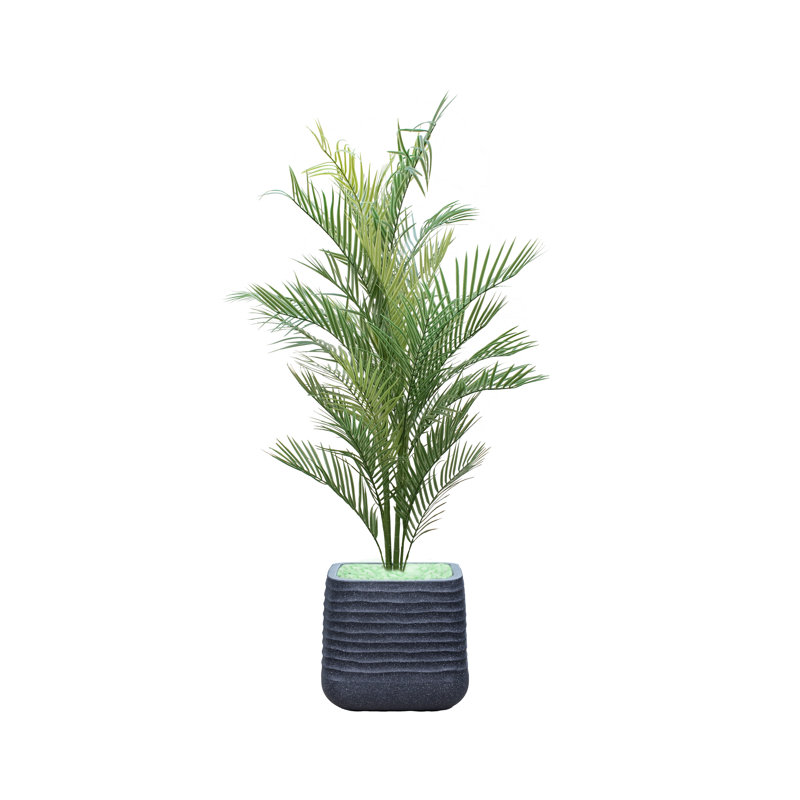 Palmier artificiel 54,57 "en pot, Noir