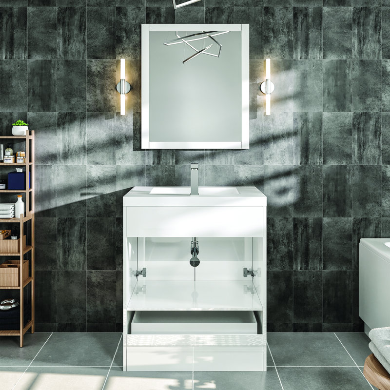 Wauconda 29" Single Bathroom Vanity Set, White