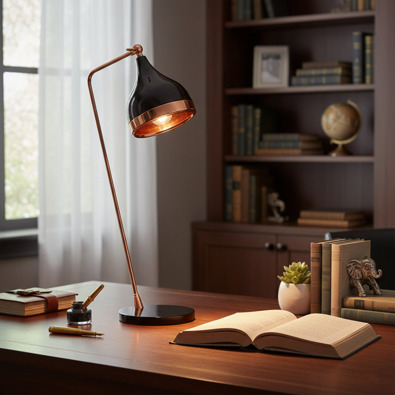 Desk Lamp, Black Copper