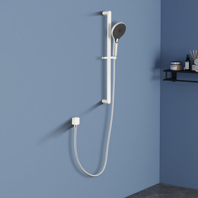 Pomme de douche à main Topcraft avec barre coulissante en acier inoxydable