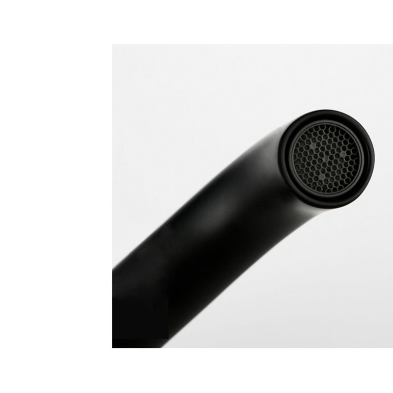 Single-Hole Single-handle Bathroom Faucet, Matte Black