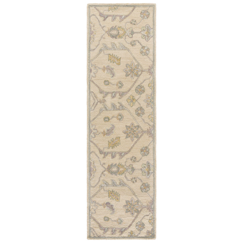 Blossom Hand Tufted Wool Moroccan Indoor Rug, Runner 2'3" x 8'