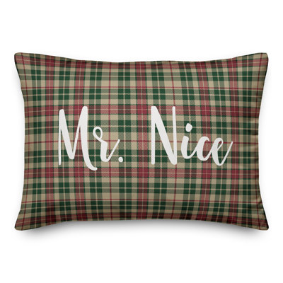  Coussin Mr. Nice en tartan