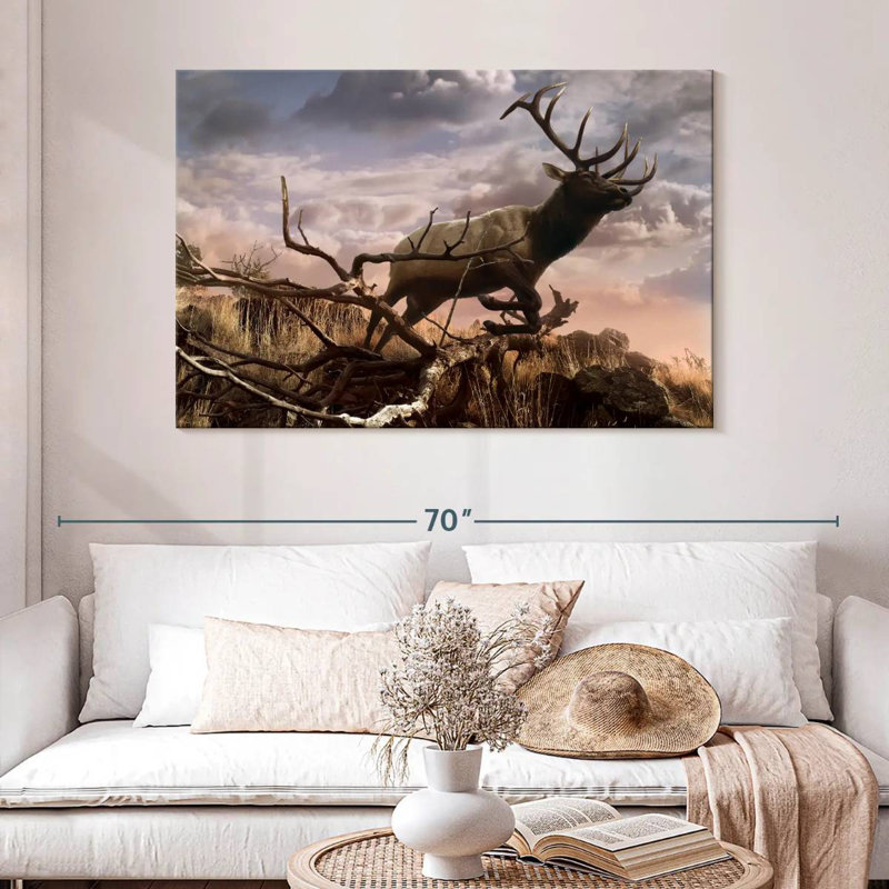 Brampt Elk Adventure, 32" H x 48" W