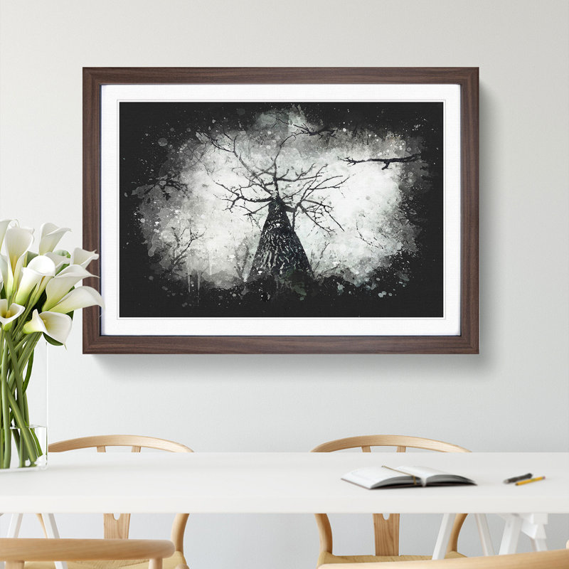 Majestic Trees - Picture Frame Graphic Art Print, Walnut Framed, 62cm H x 87cm W x 2cm D