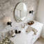 Applique murale moletée avec abat-jour en verre, éclairage de meuble-lavabo linéaire industriel pour le couloir du salon de la salle de bain, compatible avec une ampoule E26, à intensité variable