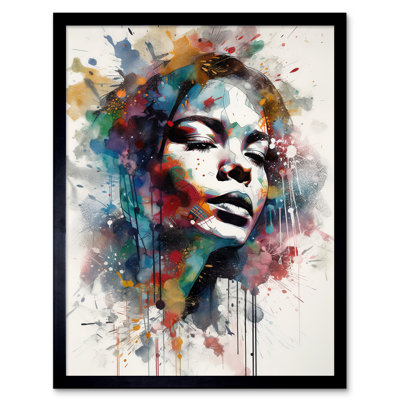 Geistown Woman With Synesthesia Listening To Music - Single Picture Frame Print