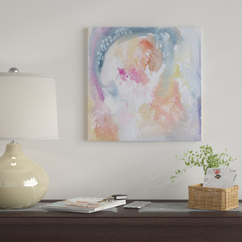 «In The Clouds» par Stephanie Corfee, impression sur toile, H 18 po x l 18 po x P 1,5 po, Toile avec cadre noir, Pas de tapis