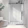 Frameless One Fixed And One Shifted Shower Door, 70MM 304 Stainless Steel Large Pulleys With Adjustable Soft Closing Function,With Nano Easy Cleaning And Stick Explosion-Proof Menbrance