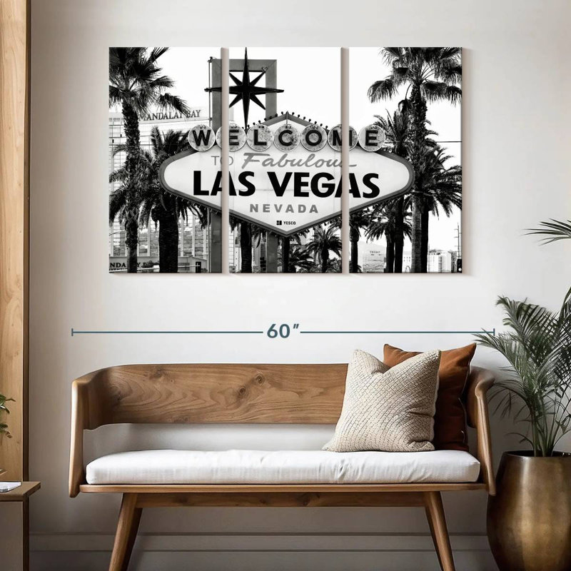 Senne Welcome To Fabulous Las Vegas BW, H 32 po x l 50 po