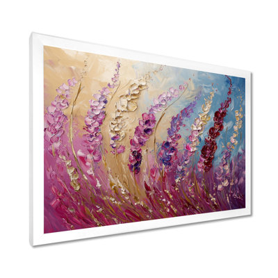 Wolff, fleurs violettes, beauté sauvage, déplié, art mural
