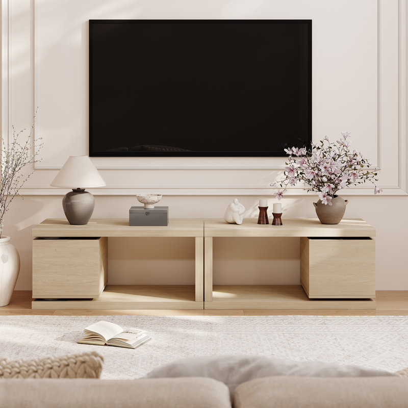 Minimalist Casual 78'' Tv Stand, Nature