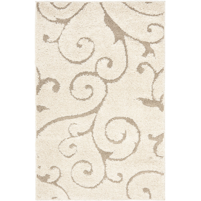 Atterberry Damask Area Rug, Rectangle 99 x 160 cm