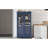 44.7X20x75inch Kitchen Pantry, Freestanding Kitchen Storage Cabinet Display Cabinet With Glass Doors And 4 Built-In Drawers For Living Room, Home Office, Blue-856910604