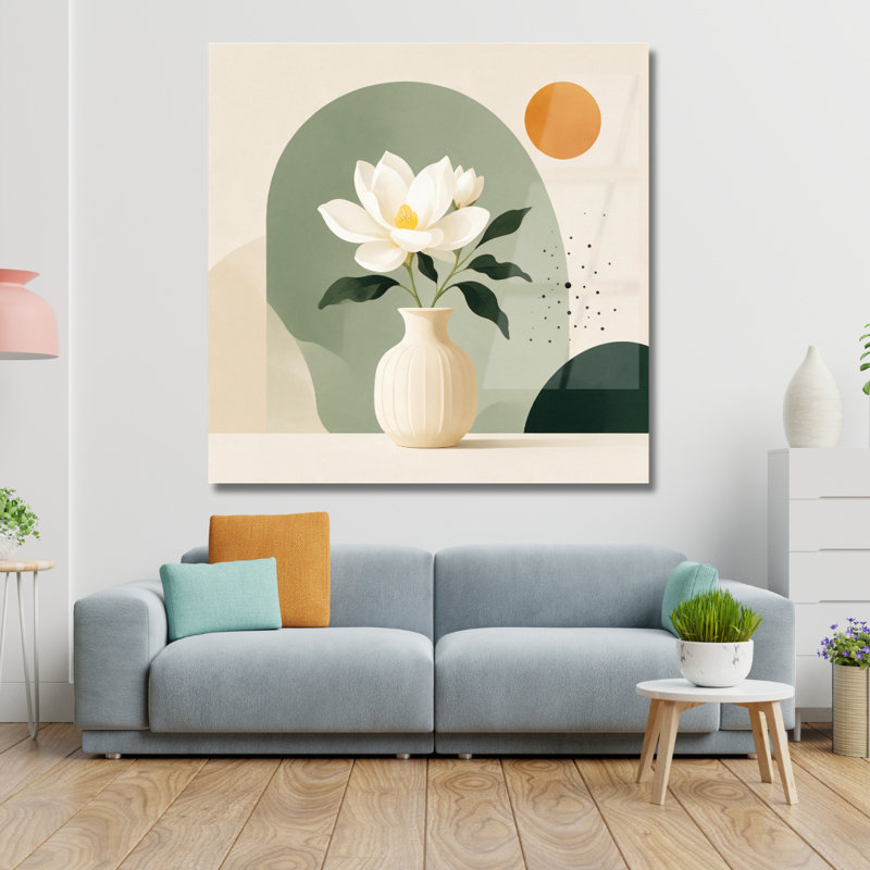Art mural moderne en verre trempé Moderm Minimalist, 30" H x 30" W