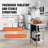 Stainless Steel Prep Table With 3 Adjustable Shelf Levels, Heavy-Duty Commercial Workstation For Kitchen, Garage, Restaurant, And Outdoor Use.